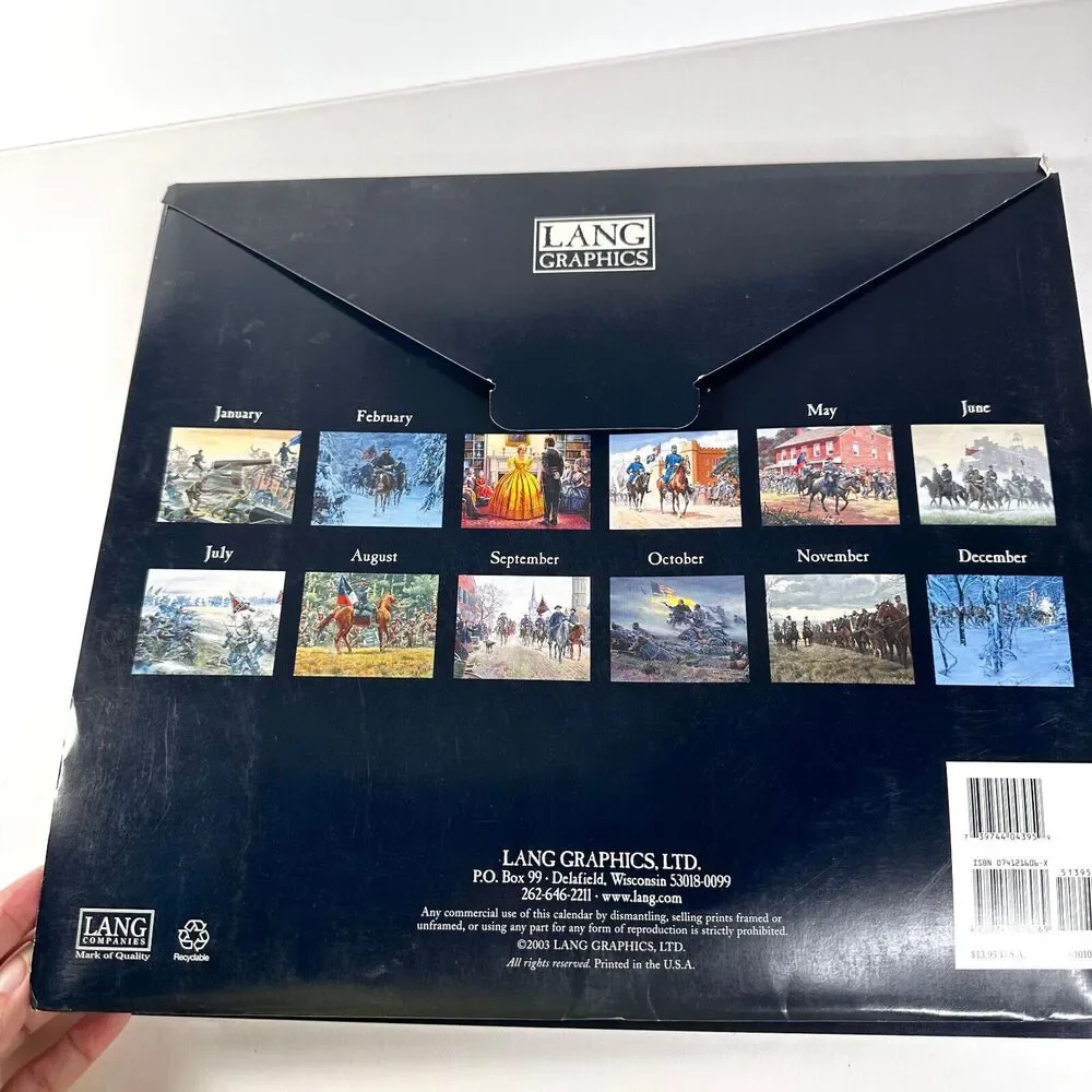 Vintage Calendar 2004 Kunstler Civil War Calendar